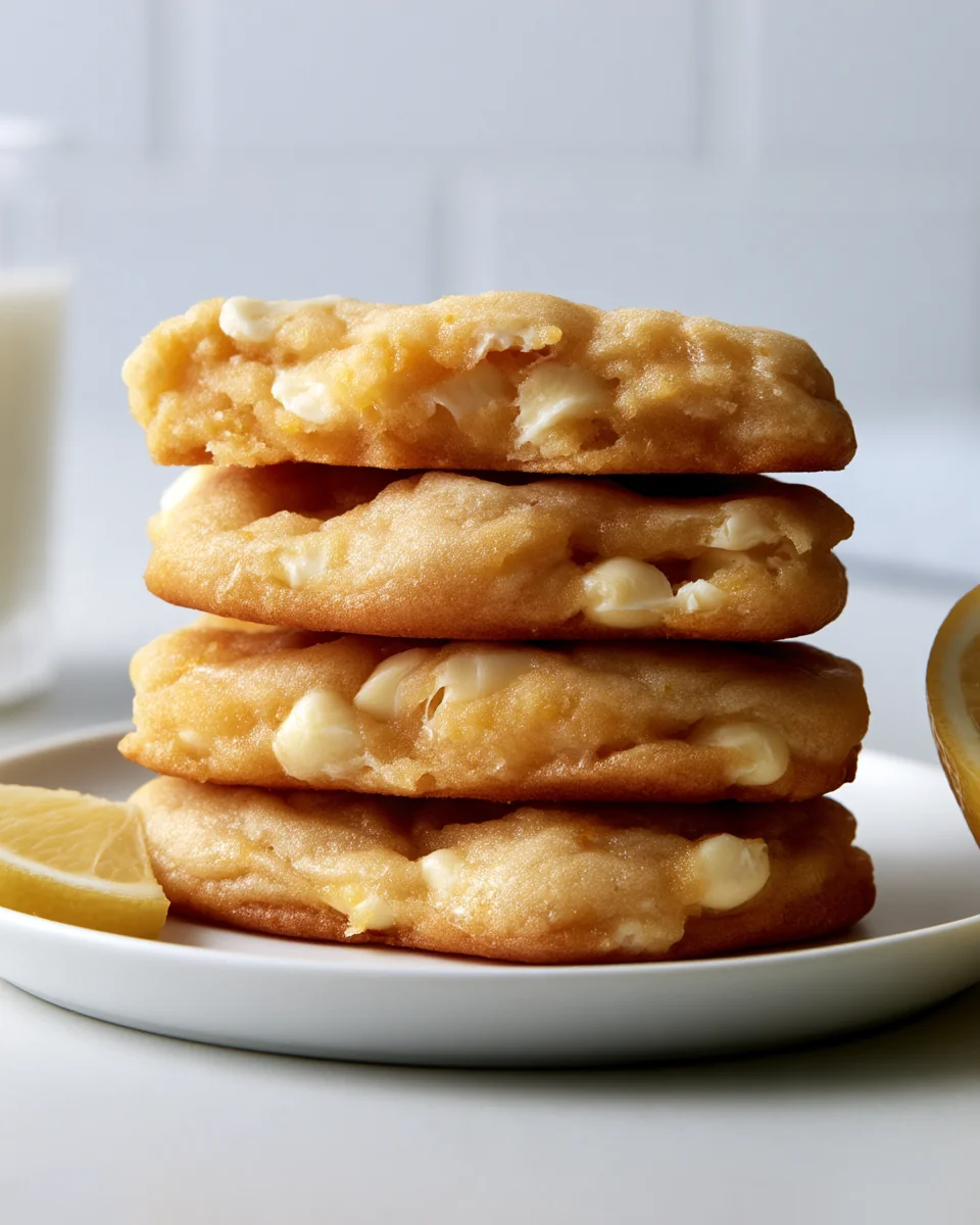 Lemon White Chocolate Chip Cookies image 2